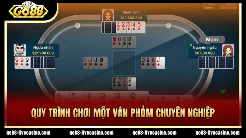 4 bước để tham gia game bài Phỏm