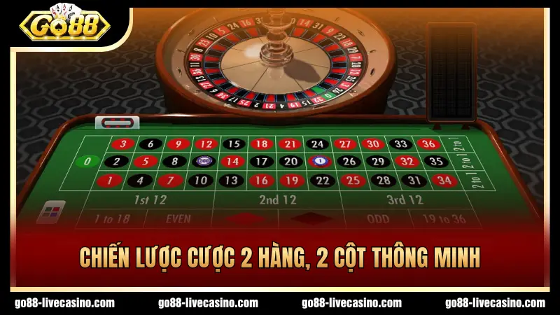 Chiến thuật cược 2 hàng được nhiều người chọn lựa