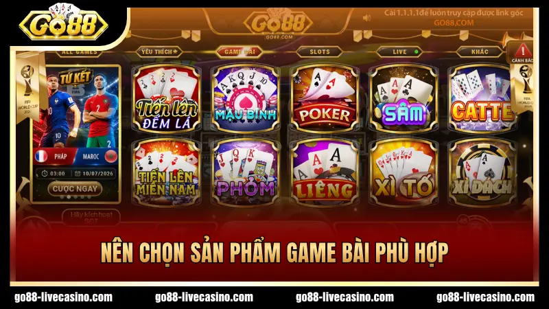 Chọn lựa sản phẩm game bài phù hợp nhu cầu