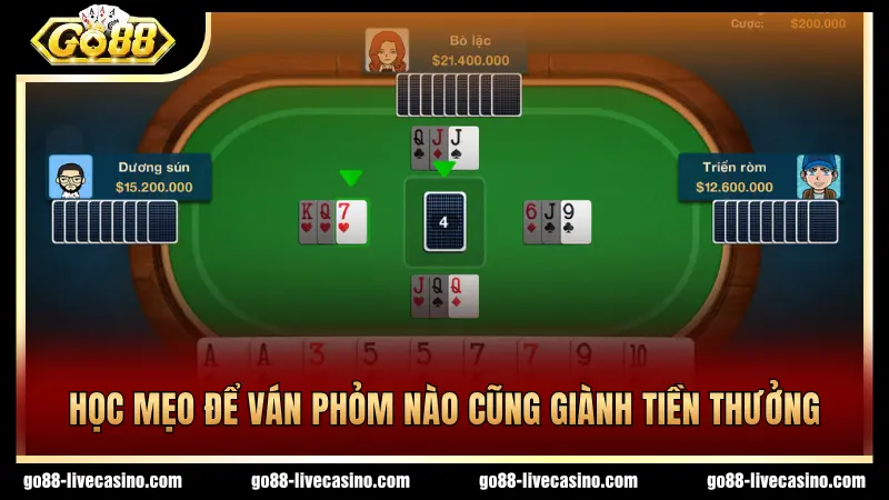Học mẹo giúp ván bài Phỏm luôn chiến thắng