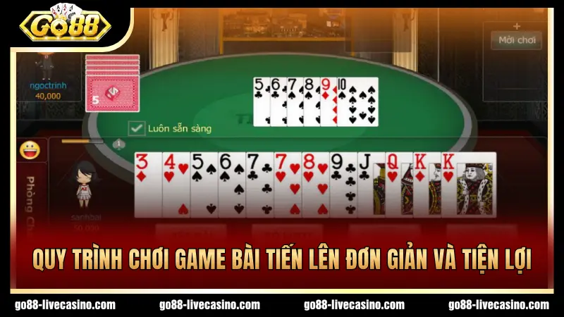 Quy trình 3 bước tham gia game bài Tiến lên